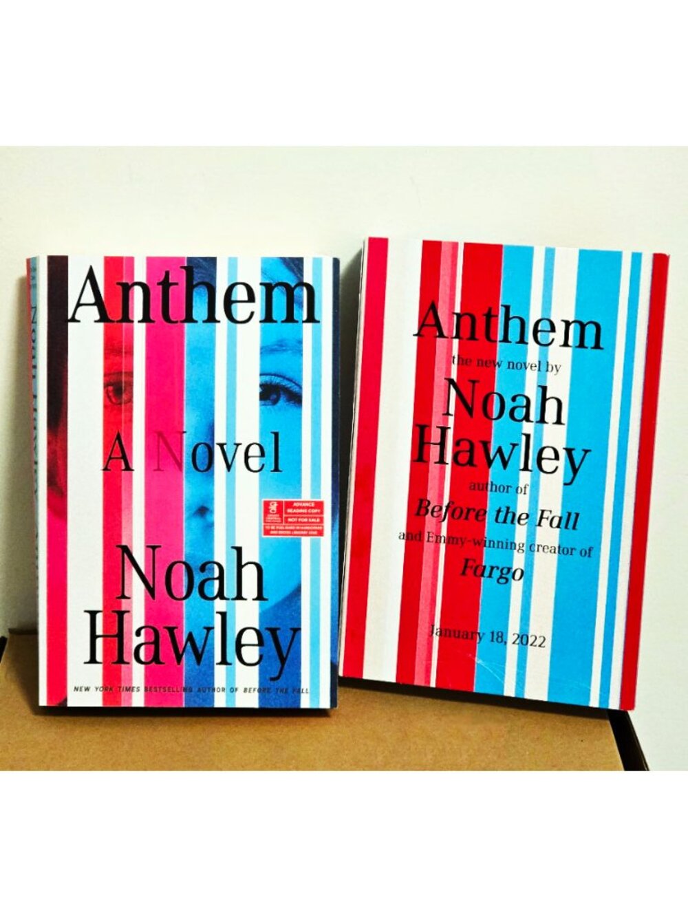 Noah Hawley Anthem ARC Advance Reading Copy + Promo Sleeve Fargo Author 2022
